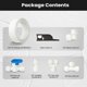 thumbnail image 3 of Kit profesional de línea de agua de tubo OD de 1/4 pulgadas para refrigeradores de hielo, kit de línea de agua para máquina de hielo de 33 pies para sistemas de agua RO con accesorios (blanco), 3 of 10
