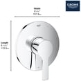 thumbnail image 6 of Grohe Lineare 293302430 Pressure Balance Valve Trim with Cartridge in Matte Black, 6 of 7