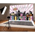 thumbnail image 3 of Yeele 7x5ft Superhero Cityscape Photography Backdrops Vinyl Cartoon Humor Comic Book Abstract Explosion Illustration, 3 of 3