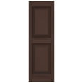 thumbnail image 4 of Ekena Millwork 14 3/4"W x 31"H Mid-America Vinyl, Standard Size Williamsburg Double Panel Shutters, w/Installation Shutter-Lok's & Matching Screws (Per Pair), 009 - Federal Brown, 4 of 14