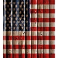 thumbnail image 3 of Ambesonne 4th of July Duvet Cover Sets, Rustic Flag Design, 2-King, Vermilion Navy Blue, 3 of 7