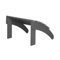 thumbnail image 3 of Garden Plastic Outdoor Adirondack Footrest Ottoman, Gray, 3 of 8