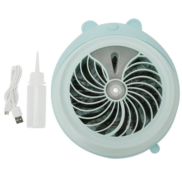 ZOUSSIQI Cute Desktop Mini Fan Portable Humidifying Mist Spray Fan for Home Office SuppliesBlue Bear JU316-125368