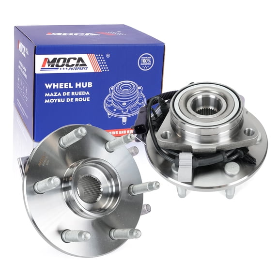 MOCA AUTOPARTS 515036 2x Front Wheel Hub Bearing Assembly Fit for 2003-2014 GMC Savana 1500 & 2003-2014 Chevrolet Express 1500 & 2002-2006 Cadillac Escalade