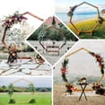 thumbnail image 5 of Efavormart 7FT Wooden Wedding Arch, Heptagonal Wedding Arbor, Photo Booth Backdrop Stand for Weddings, Parties, Indoor, Outdoor, Backdrops, Garden Decorations, 5 of 11