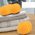 thumbnail image 3 of Bolas de secado, 4 piezas/juego, bolas de secado reutilizables de color naranja, bolas de secado ovaladas, muy recomendadas, 3 of 12