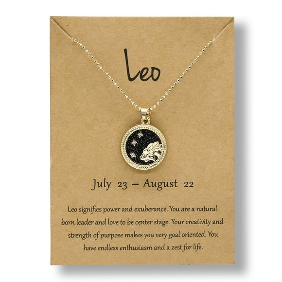 PVCS Coin Chain Golden Day and Night Twelve Constellation Necklace Couple Necklace