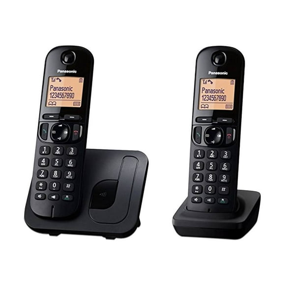 Teléfono Inalámbrico DECT Panasonic KX-TGC212MEB con dos Auriculares Bloqueo de