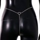 thumbnail image 4 of Cadena de corazón con diamantes de imitación, joyería en forma de corazón, tanga de cristal, tanga, tanga, tanga, bikini, cinturón de cristal, cadena para mujer (plata), 4 of 5