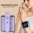 thumbnail image 2 of Decase for Samsung Z Flip 5 5G Phone Case with Adjustable Wrist Strap,Thin Slim Lightweight Shockproof Hard Shell PU Leather Rugged Protective Samsung Galaxy Z Flip 5 Case for Women Girls,Purple, 2 of 8