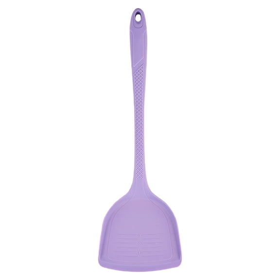 Cozival Silicone Cooking Spoon Non-Stick, Heat Resistant Serving Spoon for Mixing Stirring, Scratch-Free Kitchen Utensil, Purple