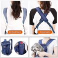 thumbnail image 3 of Large Bearing Capacity(within 10kg) Pet Carrier Bag,adjustable Comfortable Pet Backpack (blue), 3 of 5