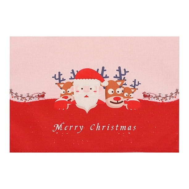 Decoraciones de la Mesa de Navidad Decoración de la Mesa de Navidad Alfombra de Aislamiento, Cocina Comedor Anti Deslizamiento Alfombra Impermeable Mesa Del Comedor