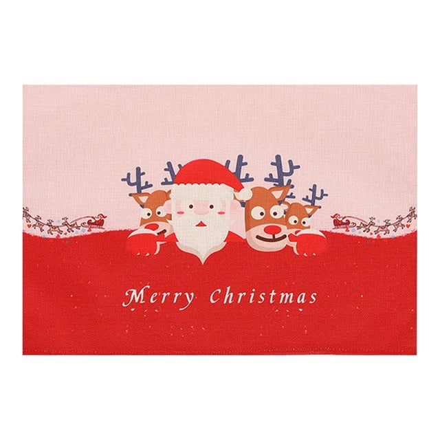 Christmas Table Decorations, Christmas Table Decoration Insulation Mat Kitchen and Dining Room Non Slip Waterproofing Mat