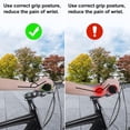 thumbnail image 4 of Empuñaduras De Manillar De Bicicleta Tpr Empuñaduras De Bicicleta Antideslizantes Con Empuñaduras De Manillar De Bloqueo De Aluminio Para Bicicleta De Montaña Mtb 1 Par Vogacara OD015319-01, 4 of 6