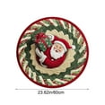 thumbnail image 3 of Christmas Themed Doormat, Circular Non-Slip Entrance Mat, Absorbent and Dirt-Proof for Holiday Entryway, Kitchen, Bathroom, with 3D Stereoscopic Visual Effect(A), 3 of 7