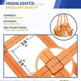 thumbnail image 3 of Safety Lifting Net Straps, Flat Nylon Sling Hoisting Net, 6.6' x 6.6'ft Cargo Lifting Nets, Lifting nets and Unloading Heavy Objects(Load:7800lbs) Sling Hoisting Net, 3 of 6