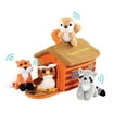 Plush Creations Talking Farm Animals Set – 4 Stuffed Animals With Barn Carrier, Interactive Toys