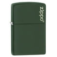 thumbnail image 3 of Zippo Classic Green Matte Pocket Lighter, 3 of 10