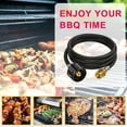 thumbnail image 6 of Genwiss Propane Hose, 8ft Propane Tank Hose, Propane Adapter Hose, Propane Hose Adapter 1lb to 20lb, Propane Grill Hose fit for Weber/Coleman/Blackstone Grill, Buddy Heater, Smoker, Camping Stove, 6 of 6