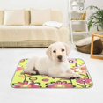 thumbnail image 6 of Pet Cooling Pad Foldable Self Cooling Mat Breathable Pet Cushion Sleep Pad for Dogs and Cats Floral Orint in Bold M, 6 of 9