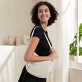 thumbnail image 5 of HUISZJ Shoulder Bag Half Moon Bag, Large Capacity Crossbody Bag, Adjustable Strap Shoulder Bag for Travel Commute Work (White), 5 of 10