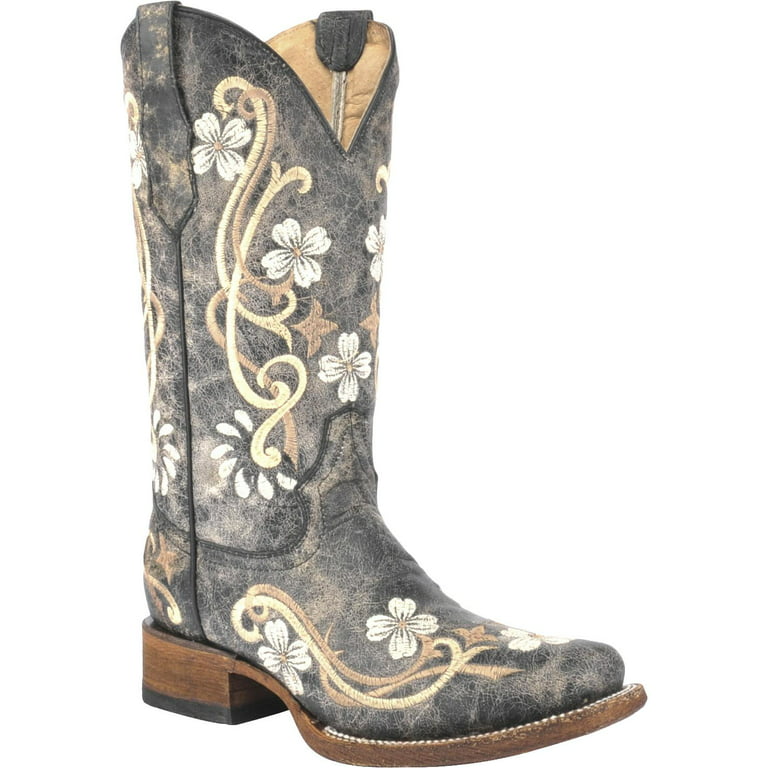 Circle G Women's Honey Cowgirl Boot Square Toe - L5241 - Walmart.com