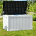 thumbnail image 6 of Dextrus 230 Gallon Outdoor Resin Deck Box, Weatherproof Storage, White, 6 of 6