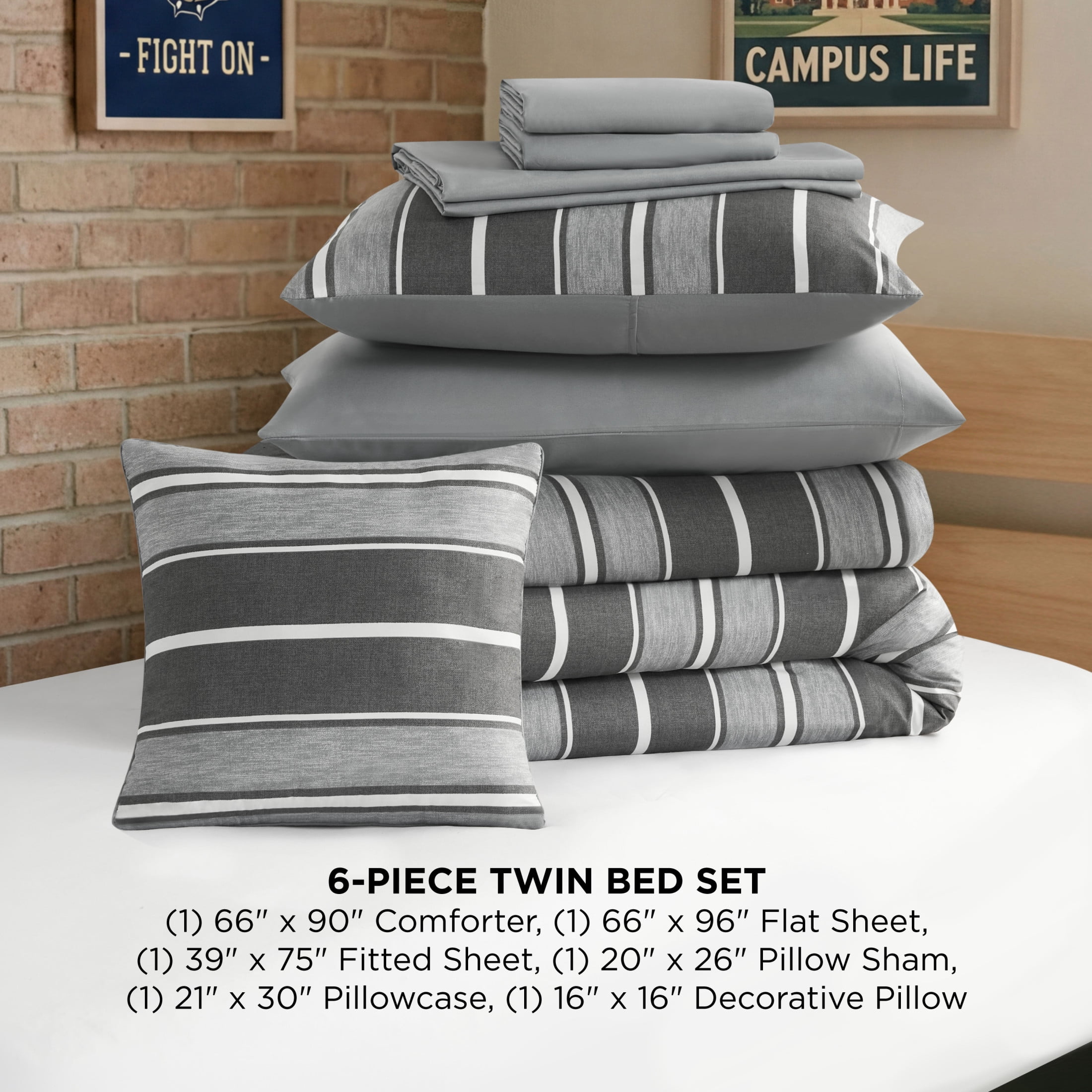 The Sheet Lab Lyon Stripe Bed in a Bag