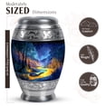 thumbnail image 2 of JAGASY Snake Ash Holder for Human Ashes - 3 Inch Forest Mini Urn for Ashes for Adult Male Father - 10 Inch Starry Night Funeral Urns for Female - Large Blue Urn Set of 5 (1 Large, 4 Small), 2 of 7