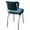 Green Waterfall, variant on Richardson Seating Corp Lucy Diner Chair-Color:Black