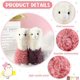 thumbnail image 2 of 2 Piezas de 11 Pulgadas de Llama de Peluche XCF Alpaca para Muñecas Niñas Regalo Bebé (Púrpura, Rosa), 2 of 4