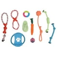 thumbnail image 1 of Juguete de Cuerda Nikou 10 piezas para mascotas interactivo colorido para masticar cachorros, 1 of 15