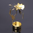 thumbnail image 2 of Yammee Rotary Candle Holder Metal Spinning Tea Lights Romantic Candlestick Ornaments, 2 of 20