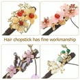 thumbnail image 7 of Howooi 4 pcs Vintage Hair Sticks Chinese Style Hair Chopsticks Flower Hair Sticks Decorative Hair Sticks, 7 of 7