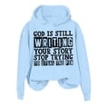 thumbnail image 1 of WEAIXIMIUNG Robe Chandail en Molleton Surdimensionnée Taille Zip Tendance Automne et Hiver pour Femmes Sweat à Capuche Imprimé Lettre Sweat à Capuche Sport Manches Longues, 1 of 3
