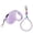 Purple, variant on Retractable Dog Leash for Small to Medium Dogs | Anti-Slip Ergonomic Grip | 360° Knot-Free Nylon Tape | One-Hand Brake/Pause/Lock System, Gray(Retractable towing rope+collar)