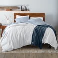 thumbnail image 3 of Ella Jayne Luxury Sateen 500 Thread Count Cotton Ocean Blue Sheet Set, Queen (4 Pieces), 3 of 6