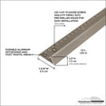 thumbnail image 3 of M-D Building Products 43886 1-3/8 In. X 72 In. Pewter Aluminum Carpet Gripper w/ Screw Nails, 3 of 7