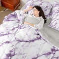 thumbnail image 4 of Castle Fairy Female Men Women Marbling Watercolor Twin Bedding Sets 7-Piece,Abstract Marble Stone Pattern Bedding Comforter Set Microfiber,Gradient Ombre Breathable Sheet Sets,Luxury Bedroom Decor, 4 of 8