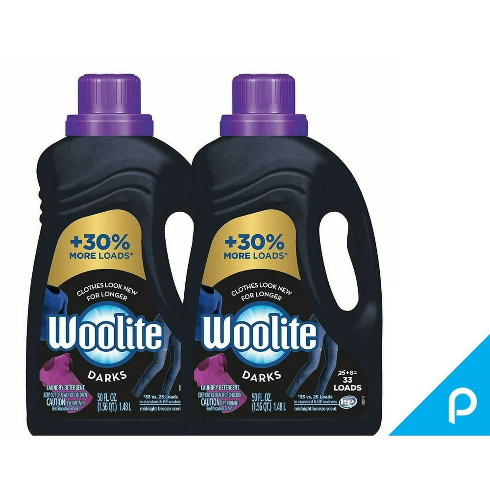 Woolite Dark Care Laundry Detergent, Midnight Breeze Scent, 50 oz/ 33