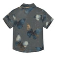 Boys ButtonDown Shirt Short Sleeve Shirt Tops for 78Y Brownblue — free download