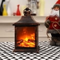 thumbnail image 2 of Dvkptbk Wind Lantern Fireplace Lantern Decoration Flameless Portable LED Lantern Fireplace Light Window Decoration Home Decor, 2 of 5