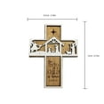 thumbnail image 5 of GQDIN BlessedMart Russian Orthodox Wall Cross - Three Bar Wooden Byzantine Crucifix for Prayer Corner Hanging - Wall Cross for Home Religious Church Hanging Decoration,Religious Gifts, 5 of 8