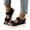 Black, variant on Womens Walking Sandals with Comfortable Summer Outdoor Hiking Sport Adjustable Strap Athletic Chunky Cushion Shoes Gray 7.5(39)