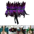 thumbnail image 4 of Capa tipo chal Macarena con plumas para disfraces púrpura, 4 of 8