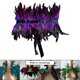 thumbnail image 4 of Capa tipo chal Macarena con plumas para disfraces púrpura, 4 of 8