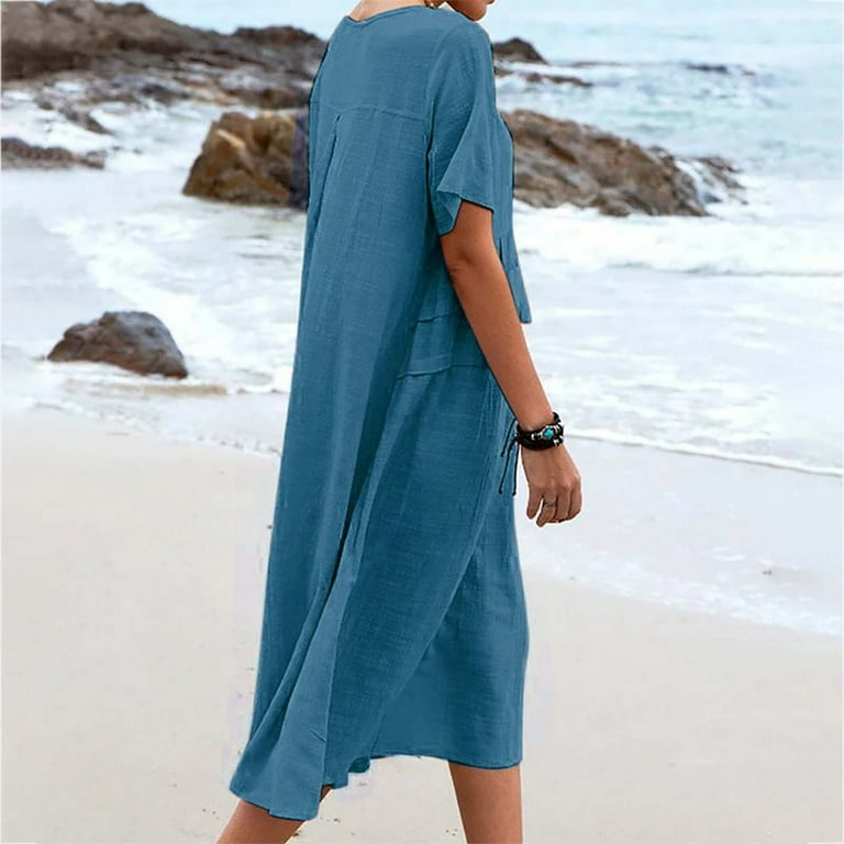 childrens beach dresses Cecilia Kids Flower Dress Turquoise Turquoise / 4/6 main image 0