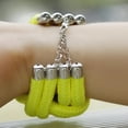 thumbnail image 3 of Hecho A Mano Grueso Fluorescente De Cuerda Tejida De Amarilla Zulema  Pulsera fluorescente, 3 of 6