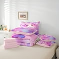 thumbnail image 6 of Homewish Cartoon Animal Axolotl Girl 7-Piece Twin Bedding Sets,Flying Butterflies Bedding Comforter Set,Dreamy Princess Breathable Sheet Sets,Super Cozy Room Decor,Reversible, 6 of 8